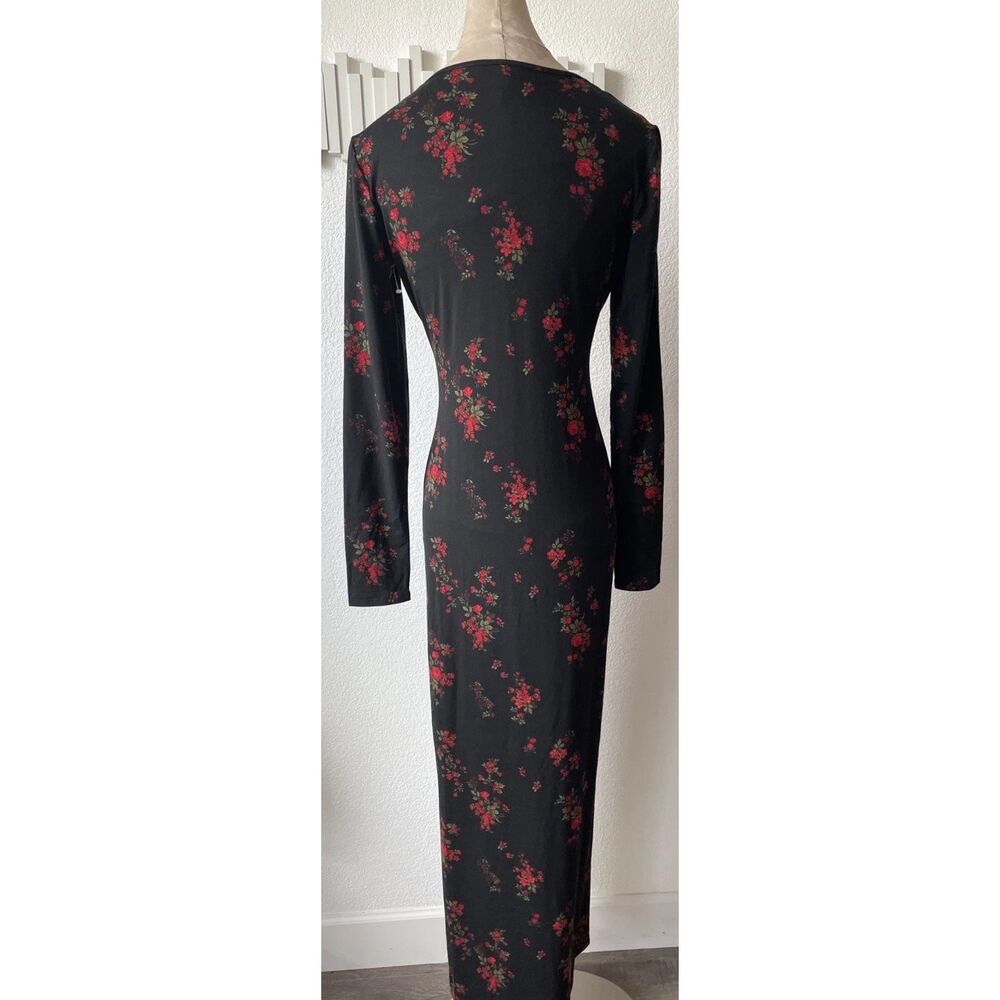 New Reformation Tommie Knit Floral Maxi Dress Size Medium (6-8) - Picture 9 of 10